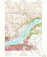 Silvis 1953 topographic map preview