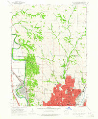 Sioux City North 1963 topographic map thumbnail
