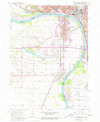 Sioux City South 1963 topographic map thumbnail