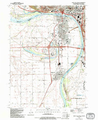 Sioux City South 1993 topographic map thumbnail
