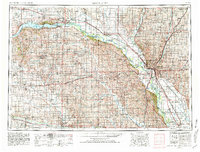 Sioux City 1955 topographic map thumbnail