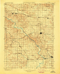 Stanwood 1901 topographic map thumbnail