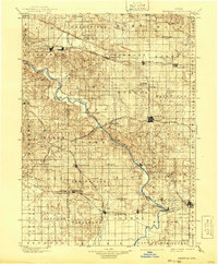 Stanwood 1901 topographic map thumbnail