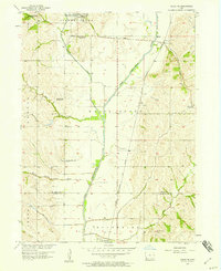 Tabor NE 1957 topographic map thumbnail