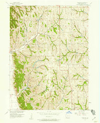 Tabor SW 1957 topographic map thumbnail