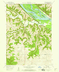 Turkey River 1957 topographic map thumbnail