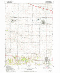 Walcott 1991 topographic map preview