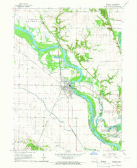 Wapello 1965 topographic map thumbnail