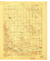 Waukee 1908 topographic map preview