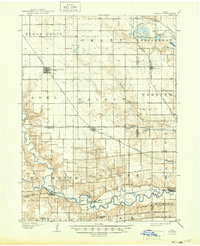 Waukee 1908 topographic map preview