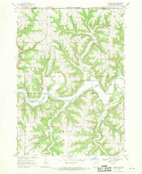 Waukon NW 1968 topographic map preview