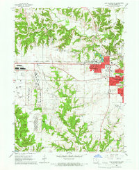 West Burlington 1964 topographic map thumbnail