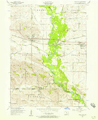 Wheatland 1953 topographic map thumbnail