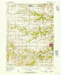 Winterset 1952 topographic map thumbnail