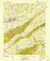 Abingdon 1938 topographic map thumbnail