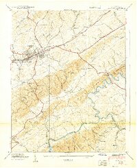 Abingdon 1939 topographic map thumbnail