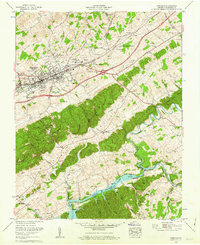 Abingdon 1960 topographic map thumbnail