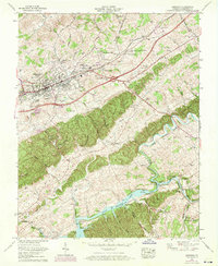Abingdon 1960 topographic map thumbnail