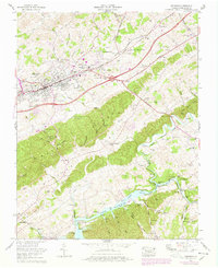 Abingdon 1960 topographic map thumbnail