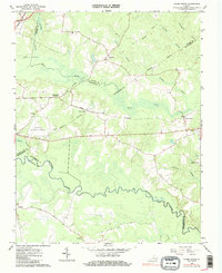 Adams Grove 1966 topographic map thumbnail
