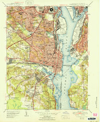 Alexandria 1951 topographic map thumbnail