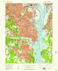 Alexandria 1956 topographic map thumbnail
