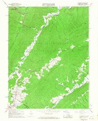 Alleghany 1966 topographic map thumbnail