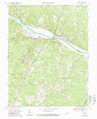Arvonia 1968 topographic map thumbnail