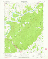 Ashby Gap 1970 topographic map thumbnail