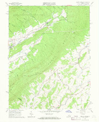 Augusta Springs 1967 topographic map thumbnail