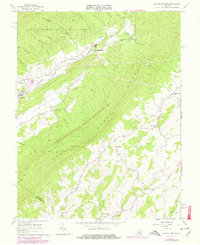 Augusta Springs 1967 topographic map thumbnail
