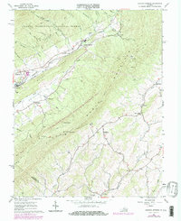 Augusta Springs 1967 topographic map thumbnail