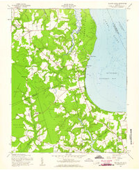 Bacons Castle 1957 topographic map thumbnail