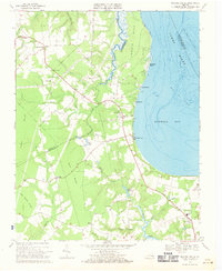 Bacons Castle 1969 topographic map thumbnail