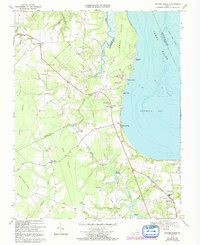 Bacons Castle 1969 topographic map thumbnail