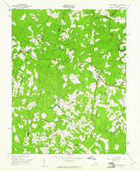 Beaverdam 1942 topographic map thumbnail