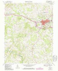 Bedford 1967 topographic map thumbnail