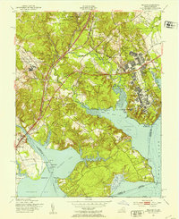 Belvoir 1951 topographic map thumbnail