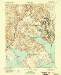 Belvoir 1951 topographic map thumbnail