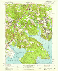 Belvoir 1956 topographic map thumbnail