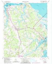 Benns Church 1965 topographic map thumbnail