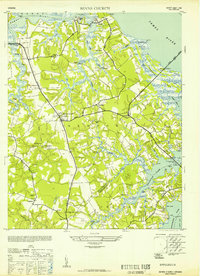 Benns Church 1952 topographic map preview