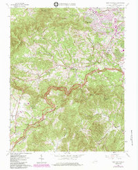 Bent Mountain 1963 topographic map thumbnail