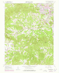 Bent Mountain 1963 topographic map thumbnail