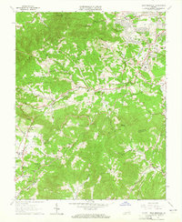 Bent Mountain 1963 topographic map thumbnail