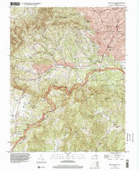 Bent Mountain 1996 topographic map thumbnail
