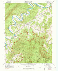 Bentonville 1966 topographic map thumbnail