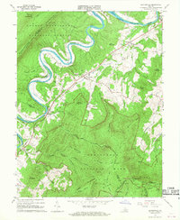 Bentonville 1966 topographic map thumbnail