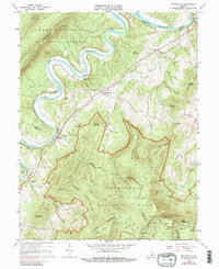 Bentonville 1966 topographic map thumbnail