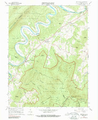 Bentonville 1966 topographic map thumbnail